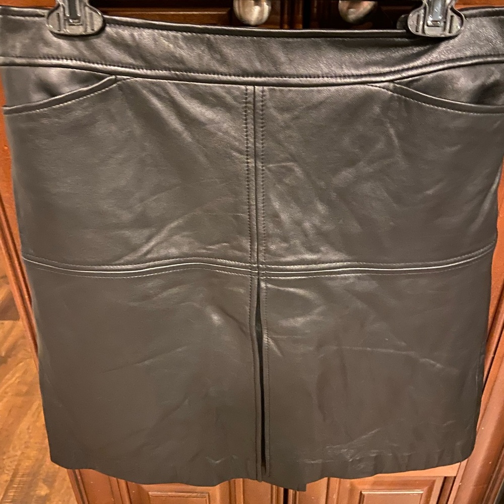 Leather ALine Skirt